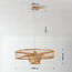 Designer pendant light Solara – bamboo with an open and airy design