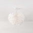 Elegant Roselle ceiling lamp with white feathers