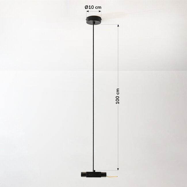Centre feed for single-phase track lighting system – Black or White