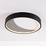 Ceiling light Cercul Ø40 cm with black, grey and white stone effect and 3-step dimmable
