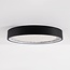 Ceiling lights Cercul Ø40 cm black with off-white stone effect and 3-step dimmable