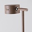 Floor lamp Zinc with rechargeable reading light, touch dimmer and integrated LED – taupe