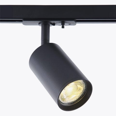 Black track spotlights