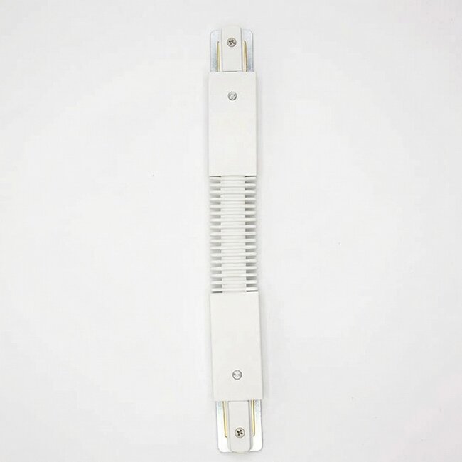 Flexible connector for single-phase track - white