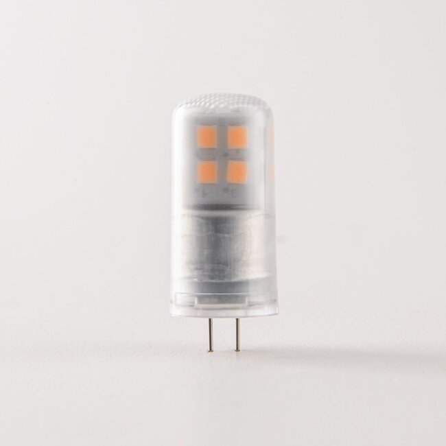 Dimmable G4 LED bulb, matt, 2700K, 2.1W