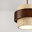 1-light pendant light Mavero made of cement and wood