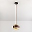 1-light pendant light Mavero - cement and wood
