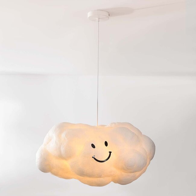 Kumo cloud shaped pendant light medium - white