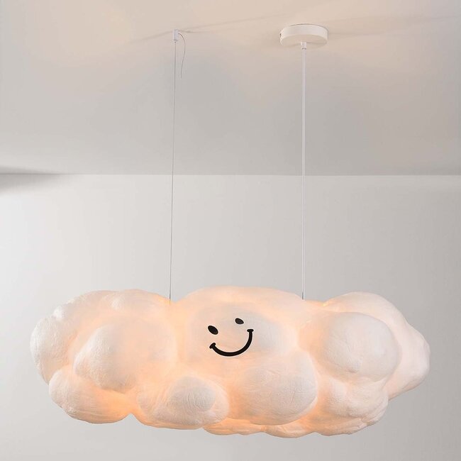 White cloud-shaped pendant lamp Kumo 90 cm – cloud lamp