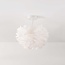 Elegant Roselle ceiling lamp with white feathers