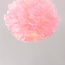 Elegant ceiling lamp Roselle with pink feathers