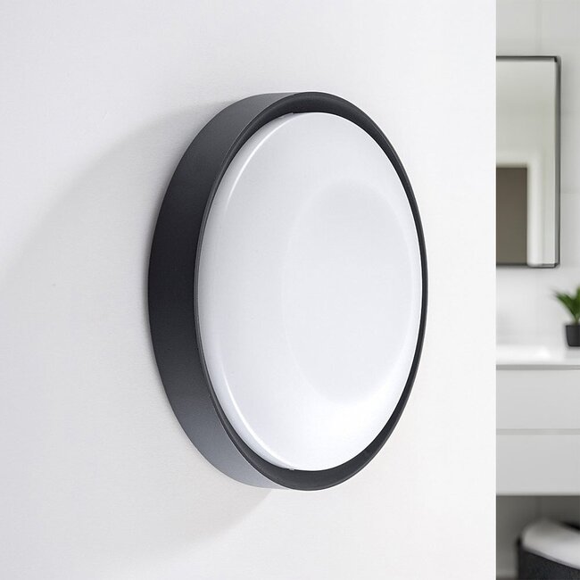 Dimmable bathroom wall light Buz - black