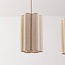 3-light pendant light Orza - beige linen