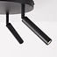 Black ceiling lamp Dora with three adjustable spotlights