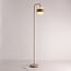 Modern Kodee floor lamp in beige with opal white glass