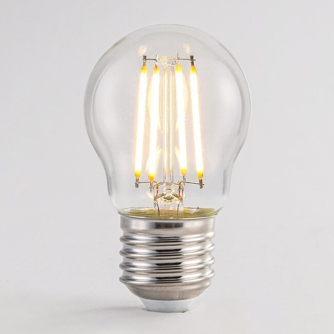 G45 dimmable clear glass filament bulb 2700K 2.5W & 4.5W