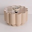 Ceiling light Hora with double-layer linen shade - beige