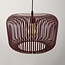 Pendant lamp Viro in red metal Ø38 cm