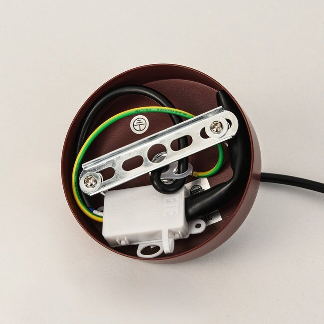 Pendant light Viro of red metal – Ø38 cm