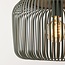 Pendant lamp Viro in green metal Ø38 cm
