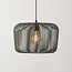 Pendant lamp Viro in green metal Ø38 cm