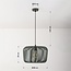 Pendant lamp Viro in green metal Ø38 cm