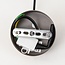 Pendant light Viro in light grey metal – Ø38 cm