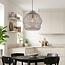 Pendant light Kavo in light grey metal – Ø40 cm