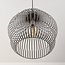 Pendant lamp Kavo in light grey metal Ø40 cm