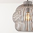Pendant lamp Kavo in light grey metal Ø40 cm