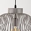 Pendant lamp Kavo in light grey metal Ø40 cm
