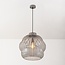 Pendant lamp Kavo in light grey metal Ø40 cm