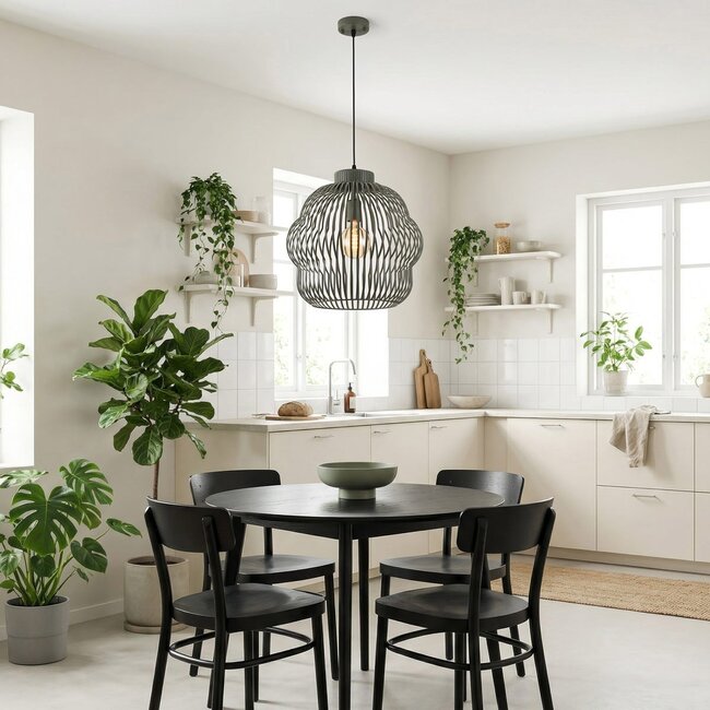 Kavo green metal pendant light – Ø40 cm