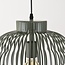 Pendant lamp Kavo in green metal Ø40 cm