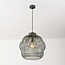 Pendant lamp Kavo in green metal Ø40 cm
