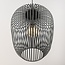 Pendant lamp Taro in dark grey metal Ø35 cm
