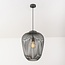 Pendant lamp Taro in dark grey metal Ø35 cm
