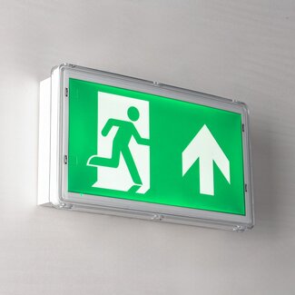 3 watt surface-mounted emergency lighting with 4 pictograms