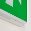Surface-mounted 3-watt emergency lighting unit with 4 pictograms