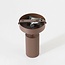 Ceiling lamp Blaze in ribbed brown with adjustable spotlight