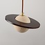 Pendant light Tona made of travertine (natural stone) and wood