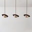 3-light pendant light Tona - travertine (natural stone) and wood
