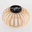 Ceiling light Karo with open bamboo shade