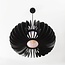 pendant light Rorka - black slats with diffuser