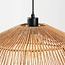 Boho pendant light Serra - hand-woven in a natural colour