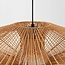 Pendant light Orana with double hand-woven paper shade in natural