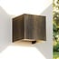 Outdoor wall light Oliver - Black with brushed gold