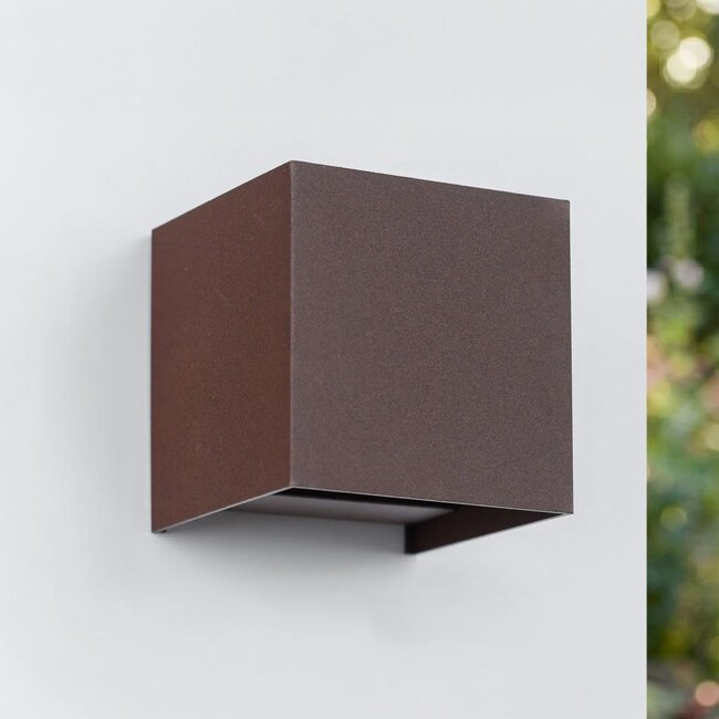 Oliver outdoor wall light - Anthracite with copper