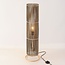 Lori bamboo floor lamp in black and natural