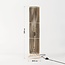 Lori bamboo floor lamp in black and natural